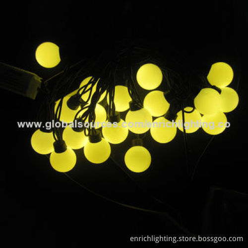 Waterproof LED Ball String Light for Holiday Lighting, Christmas and Halloween Decoration